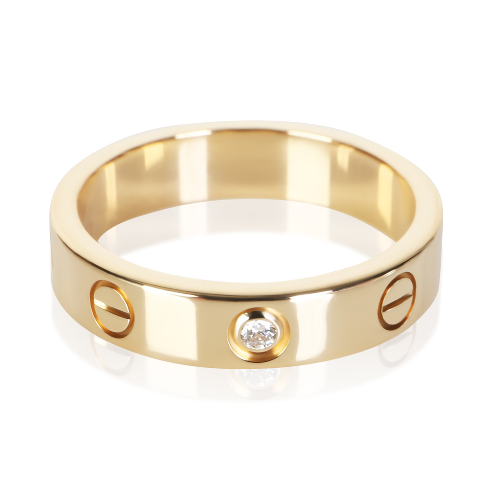 Cartier Yellow Gold Diamond Small Model Love Ring